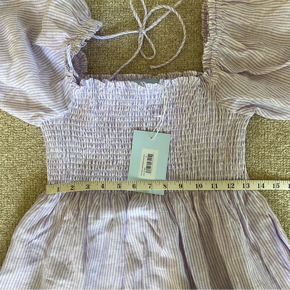 Hill House Athena Nap Dress Lilac Stripe S NWT - Picture 12 of 16